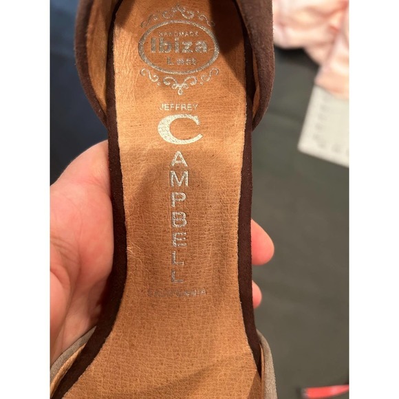 Jeffrey Campbell two tone Calista suede pumps - Picture 3 of 7